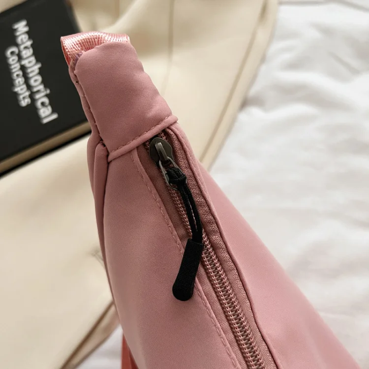 2024 Solid Color Chest Bag For Women Large Capacity Travel Crossbody Female Half Moon Belt Bag Ladies Daily Street Fanny Packs