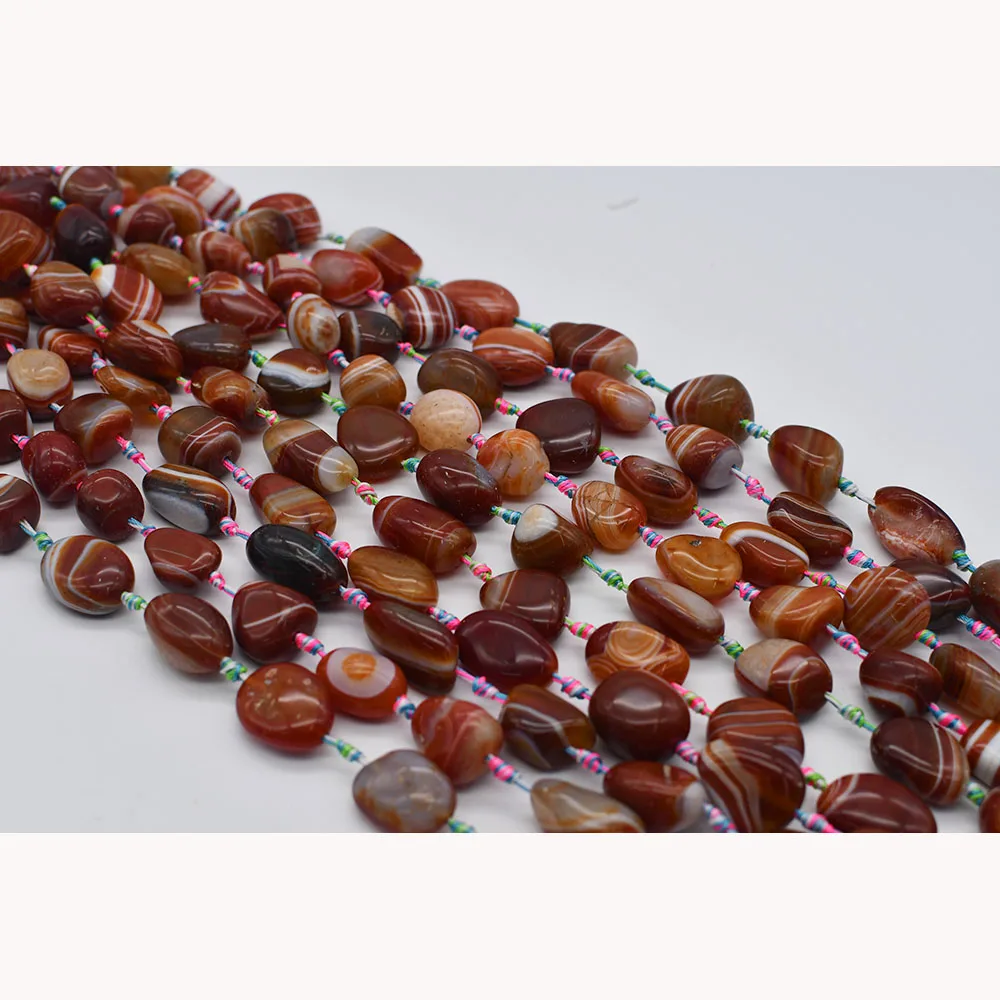2 strands Natural Smooth Candy color Oval Agate stone beads For DIY Bracelet Necklace Jewelry Making Strand 15