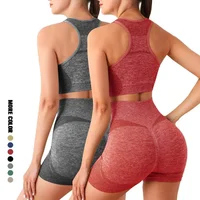 Yoga Set Gym Shorts Women Sport Bras Brassiere Workout Tops for Women Yoga Clothes Fitness Leggings Gym Set Seamless Yoga Sets 1