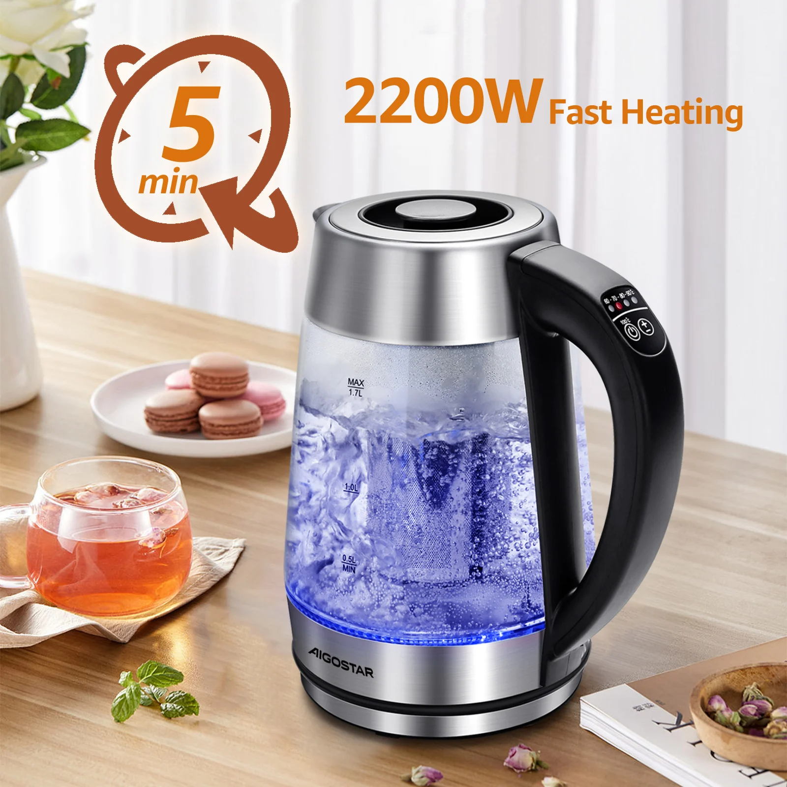 Kettle Hervidor De Agua Litros Acero Inoxidable Media Markt