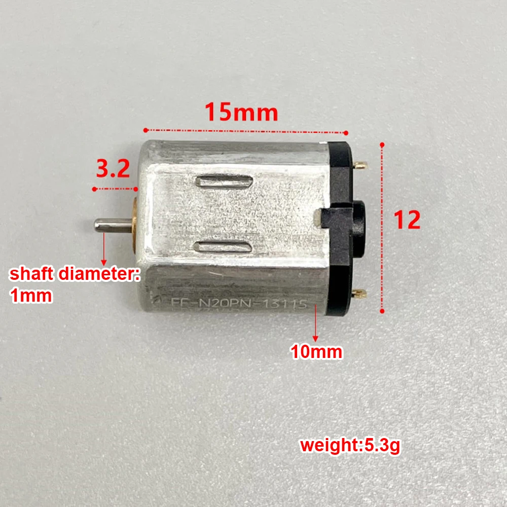 Mabuchi Ff-N20Ph-13115 Motore Dc 1.5V-3V 19750Rpm Ad Alta Velocità Smart Lock Spazzatrice Giocattolo Piccoli Elettrodomestici Smart Lock Tool