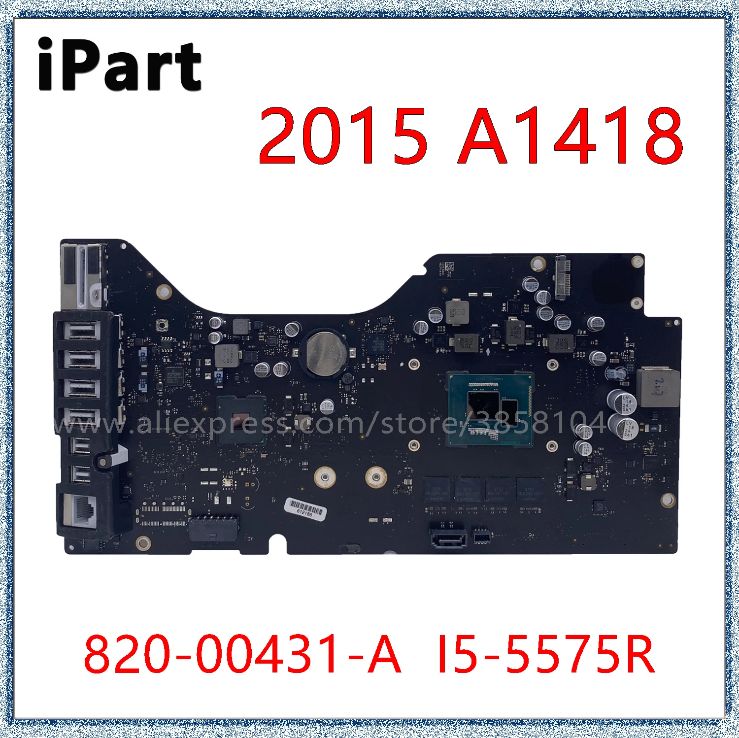 Per A1418 Imac 21.5 "Scheda Logica Con Schermo I5 4K Motherboard 820-00431-02 Mk452 Scheda Madre Fine 2015