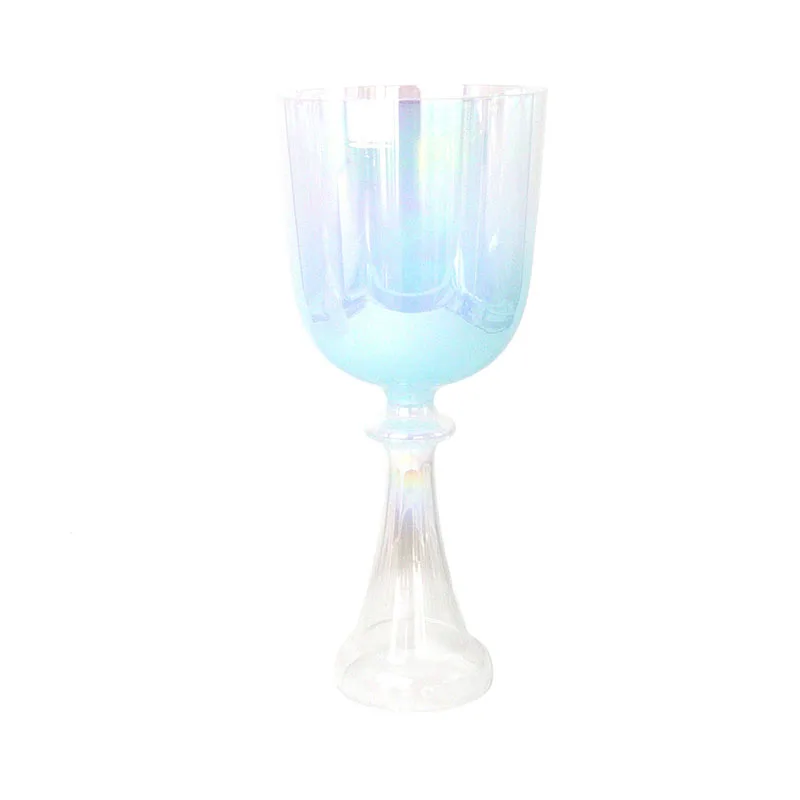 

Blue Gradient Alchemy Handheld Crystal Singing Chalice Yoga Healing Singing Bowl Percussion Instrument Music Bowl