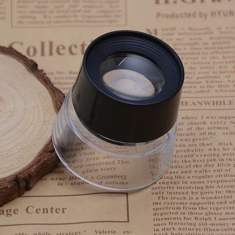High-Definition 10X Cylindrical Magnifying Glass for Reading, Jewelry, Antique Identification, and Textile Examination