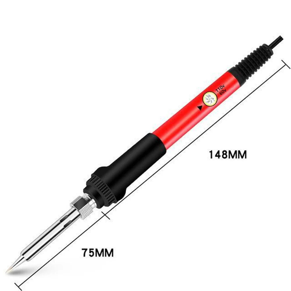 

New Adjustable Temperature Electric Soldering Iron 220V 110V 60W Welding Solder Rework Station Heat Pencil Tips Repair Tools