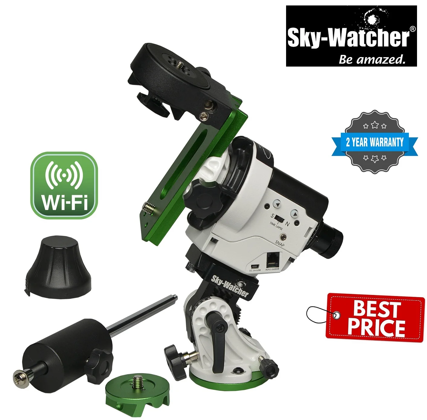 

Sky-Watcher Star Adventurer 2i Pro Pack, моторизованный DSLR трекер ночного неба, экваториальное крепление, Wi-Fi приложение для управления камерой