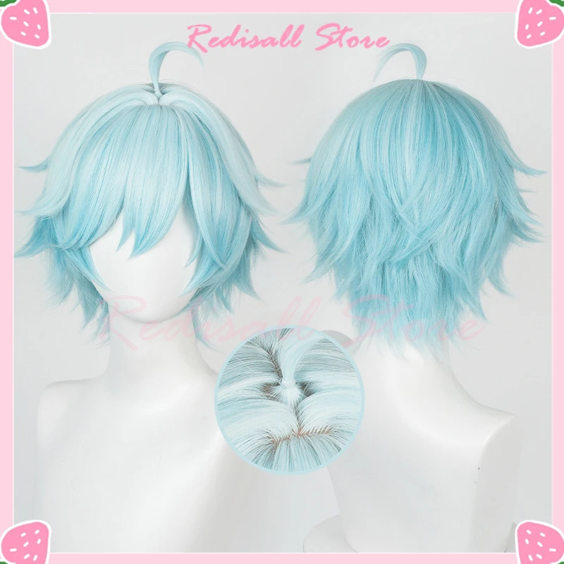 

Парик для косплея CHONGYUN, смешанный синий градиент, прямые волосы, синтетическая кожа головы, термостойкие волосы, Хэллоуин, бесплатная шапочка парика