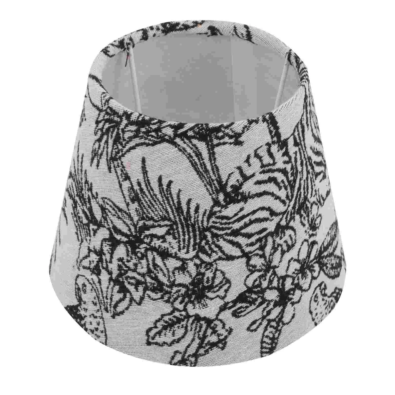 

Embroidery Fabric Lampshade Lamp Tabletop Lamp Shade Tropical Light