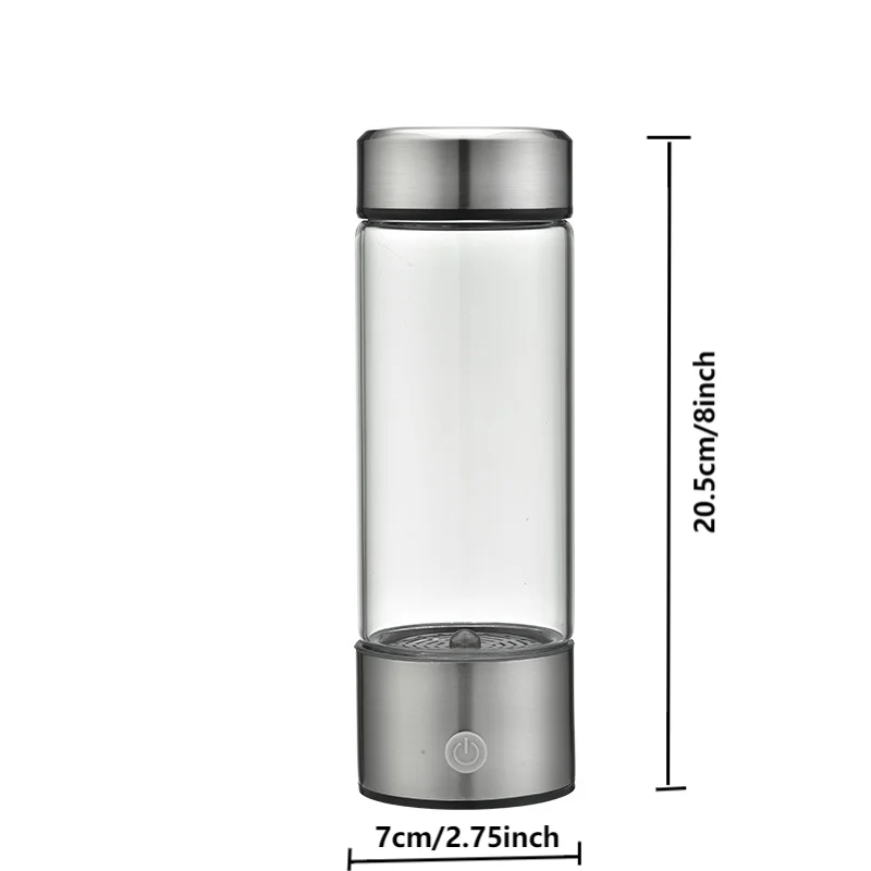 휴대용 수소수 발생기, 3 분 모드, 고농도 수소수 발생기, 450ml, 1 개