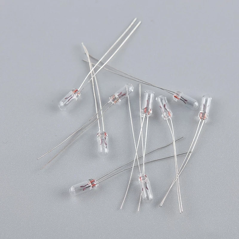 10/25/50pcs/lot Miniature 0.07A 3mm 4mm 5mm 3V/6V/9V/12V/24V Mini Lamp Light Bulb Edison Incandescent Filament Rice