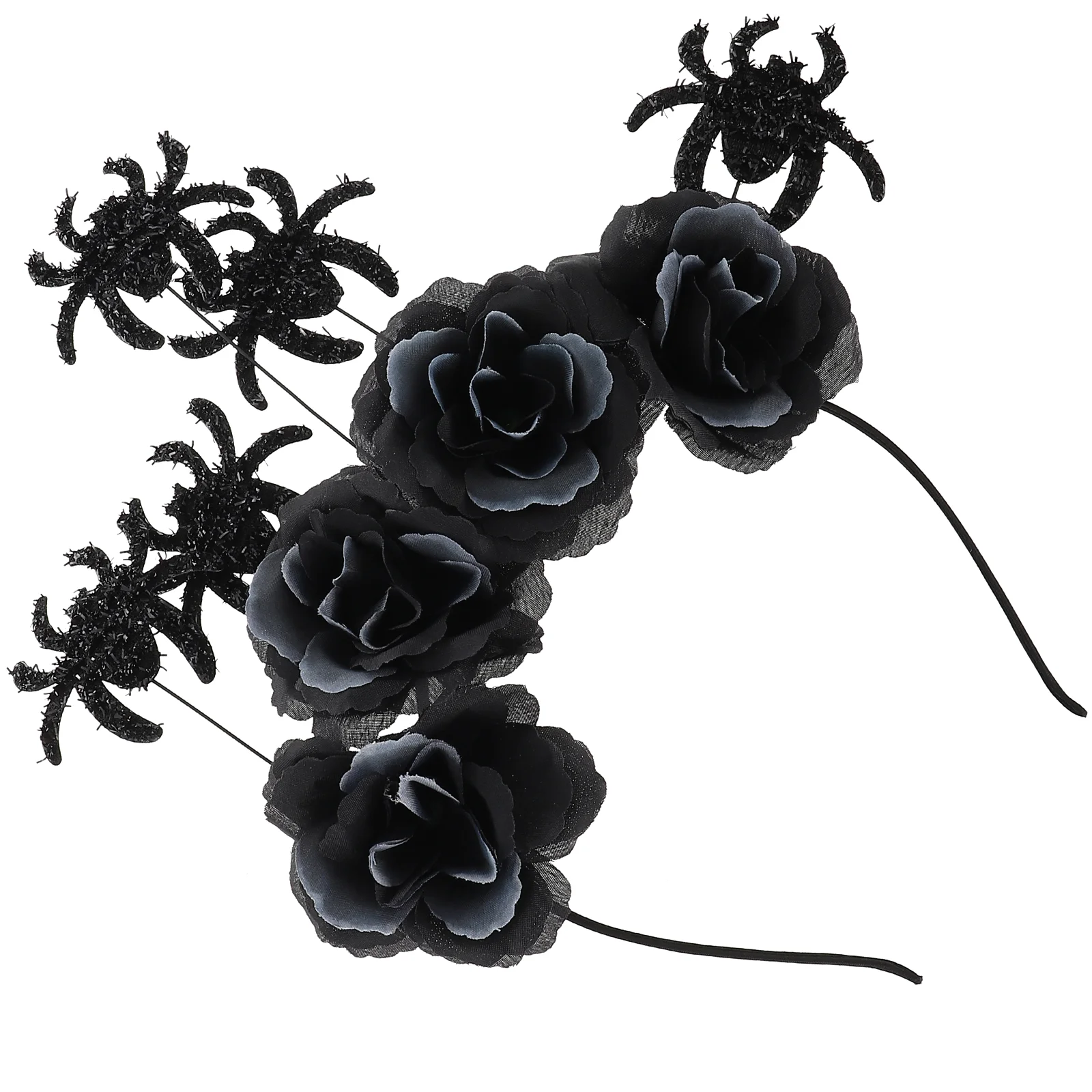 

Flower Headband, Day of The Dead Headband Spider Headpiece Costume Accessory for Dark Grey