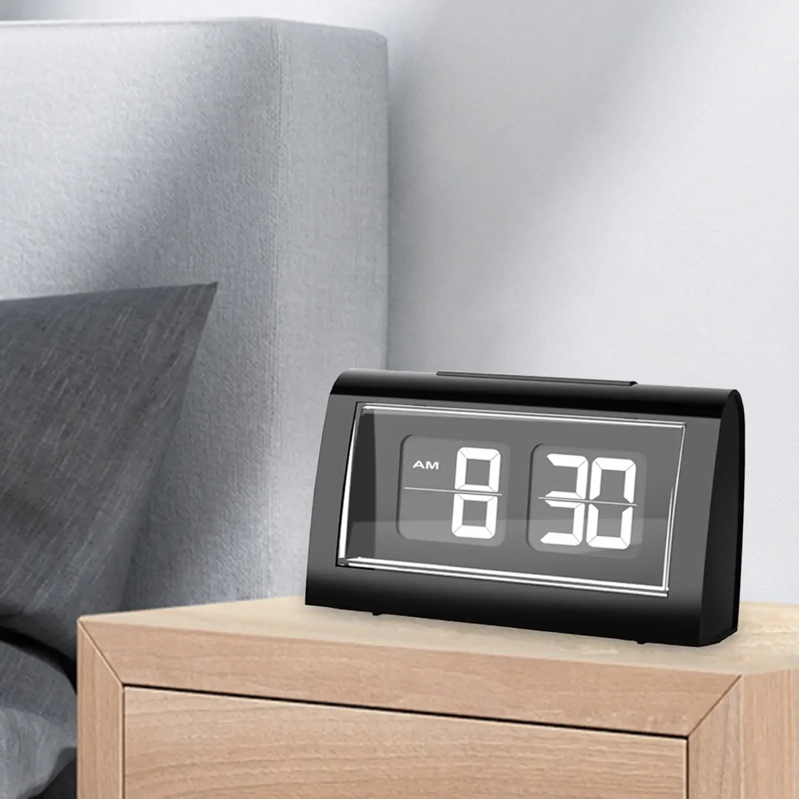 Flip Desk Clock Large Display Electric Digital Clock Auto Flip Digital Alarm Clock for Dining Table Home Office Adults Hotel