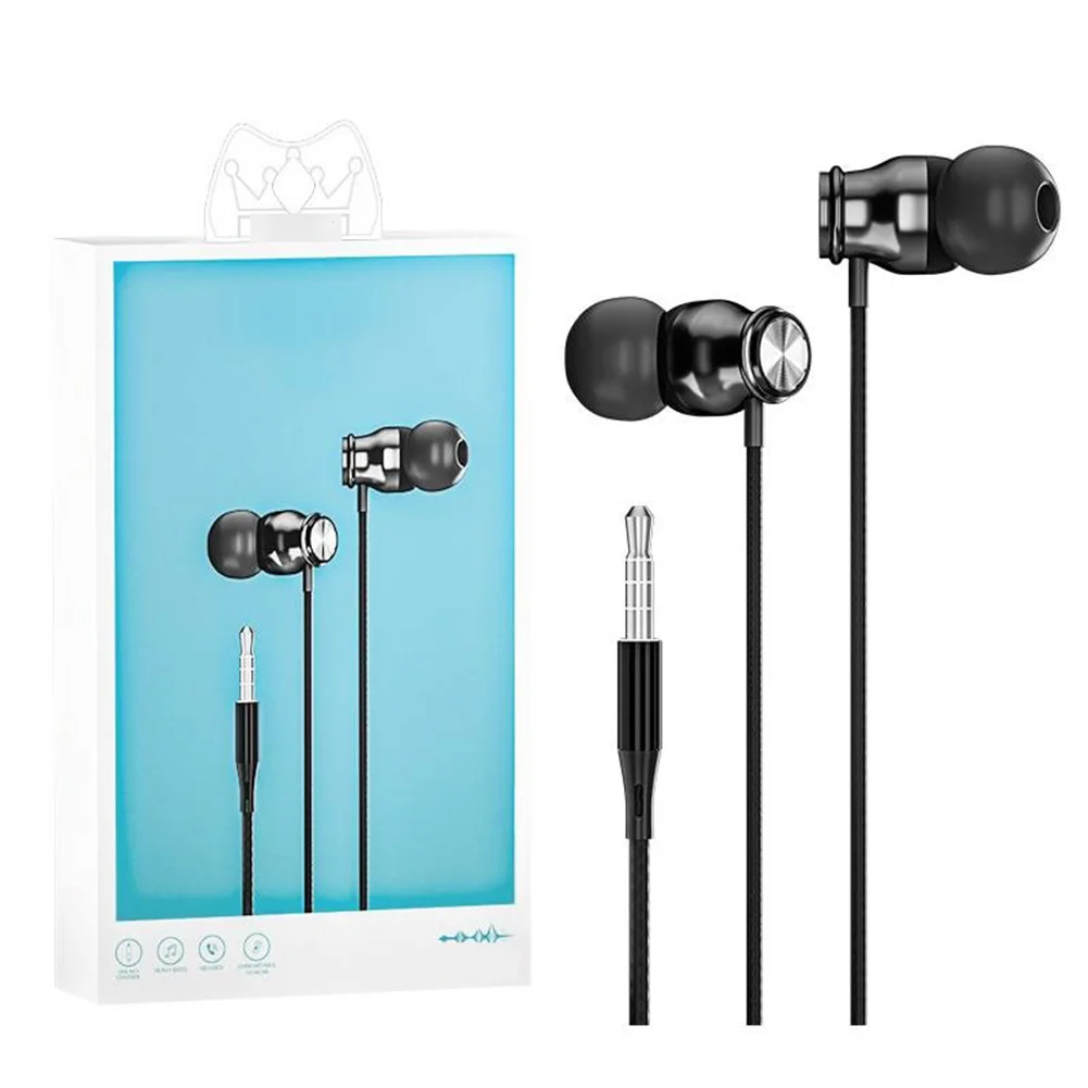 

Premium Wired Earphones With Mic In Ear Round Hole Gaming Wired Earphones Hifi Sound, Comfortable Universal Headphones