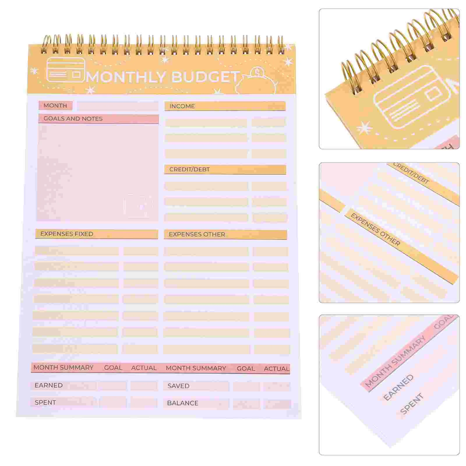 Planning Notepad Organization Notebook Weekly Tearable Pocket Memo Meal Planner Diet Paper