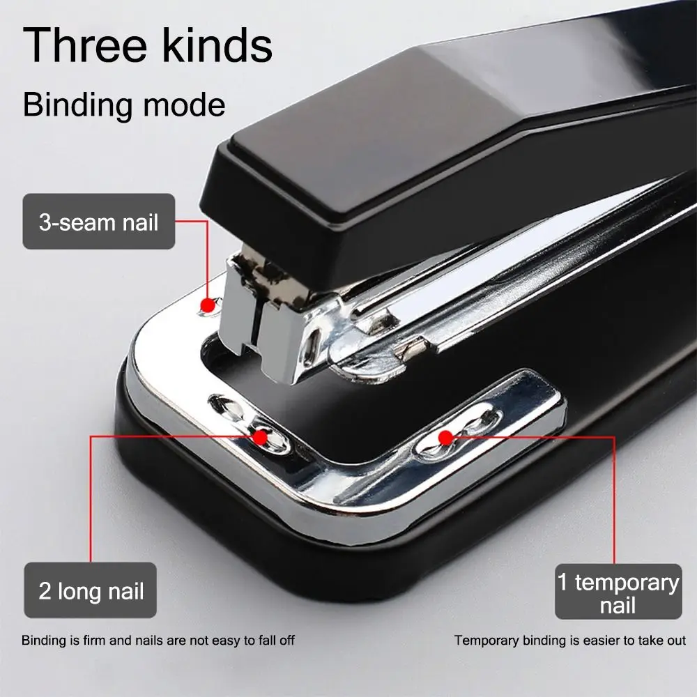 Rotary Stapler 360 Degree Rotary School Stapler Heavy Duty Effortless Long Office Bookbinding Supplies