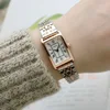 Watches for Women Rectangular Roman Scale Ladies Steel Strap Watch Fashion Trend Thin Strap Quartz Wristwatches Relogio Feminino 5