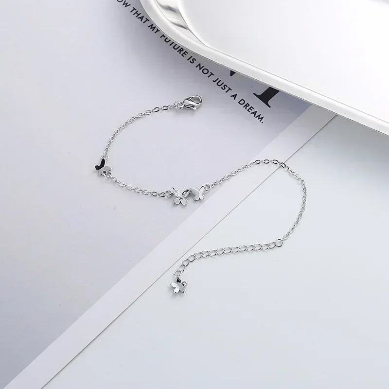 Bracciale Elegante Donna In Argento 925 Con Farfalla E Zirconi - Regolabile 15+4 Cm, Gioiello Per Ragazze, Regalo Compleanno O Natale - 4