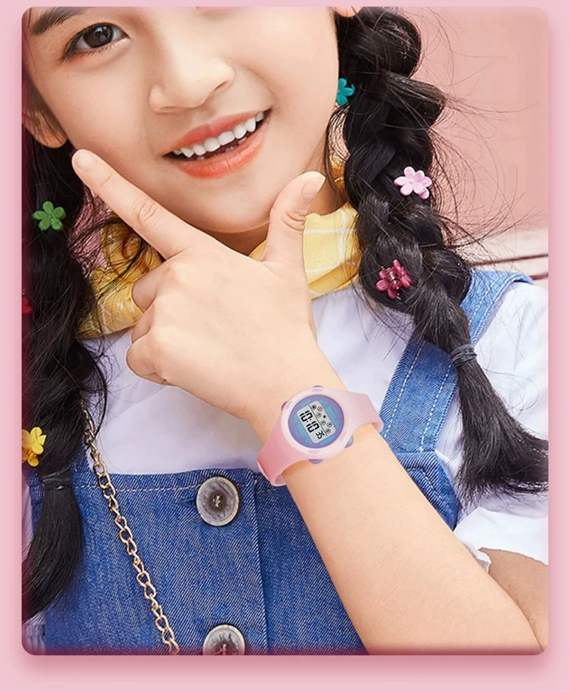 Kids Sport Watches Alarm Stopwatch Children Digital Watch For Boys Girls 30M Waterproof Military Student Electronic Wristwatch 4