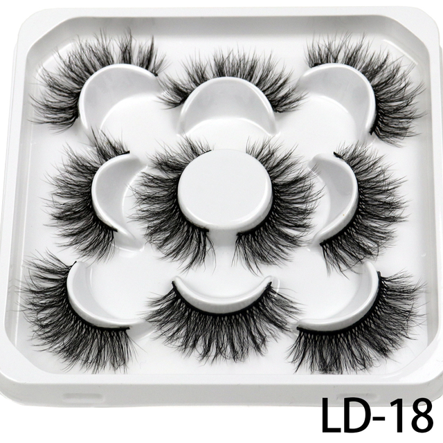 Pairs 25mm 3D Mink Lashes Bulk Russian Volume Fluffy Natural False Eyelashes Thick Dramatic Mink Eyelashes Wholesale maquiagem