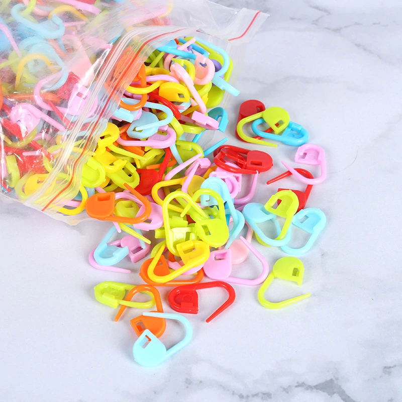 sculptural needle felting 1000Pcs Mix Color Plastic Knitting Tools Locking Stitch Markers Crochet Latch Knitting Tools Needle Clip Hook Colored Marker Pin punch needle rug for beginners