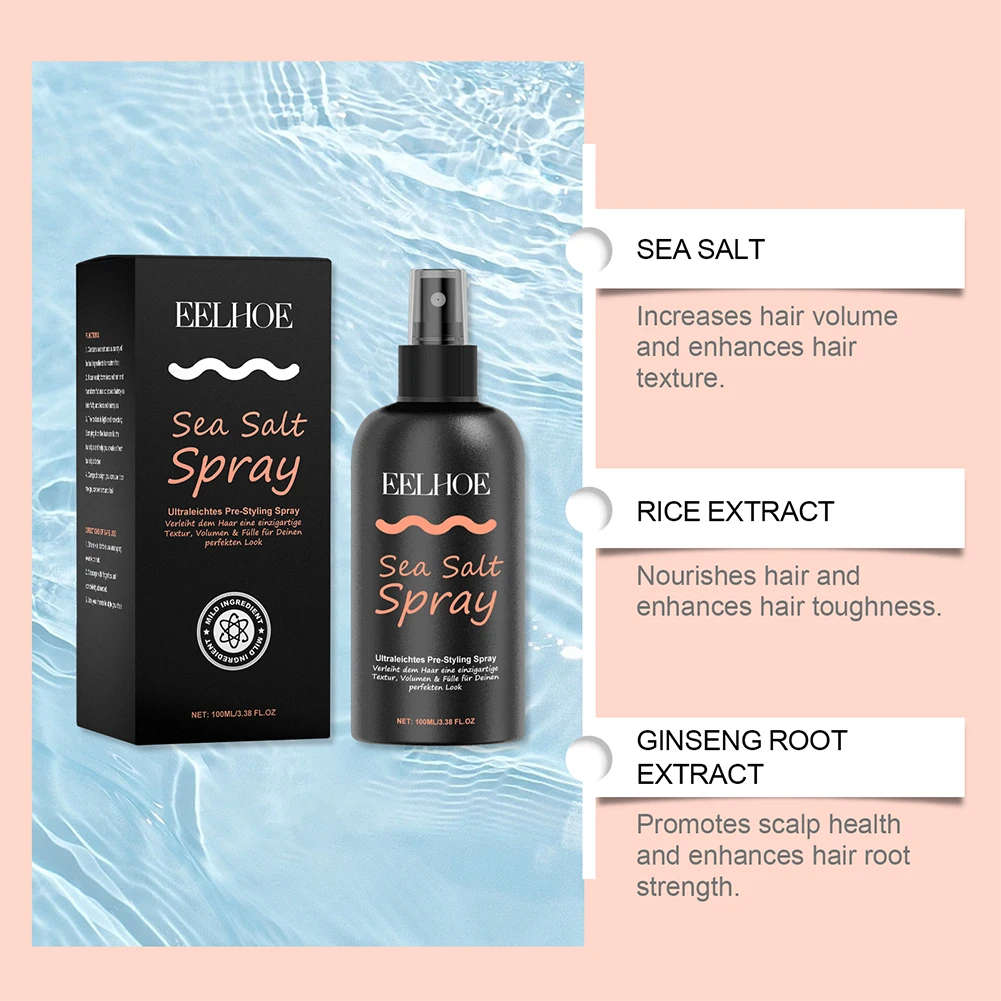 100 ML Hair Texturizing Spray Hair Texturizer & Volumizing Spray for Men Women Styling for Beach Spary