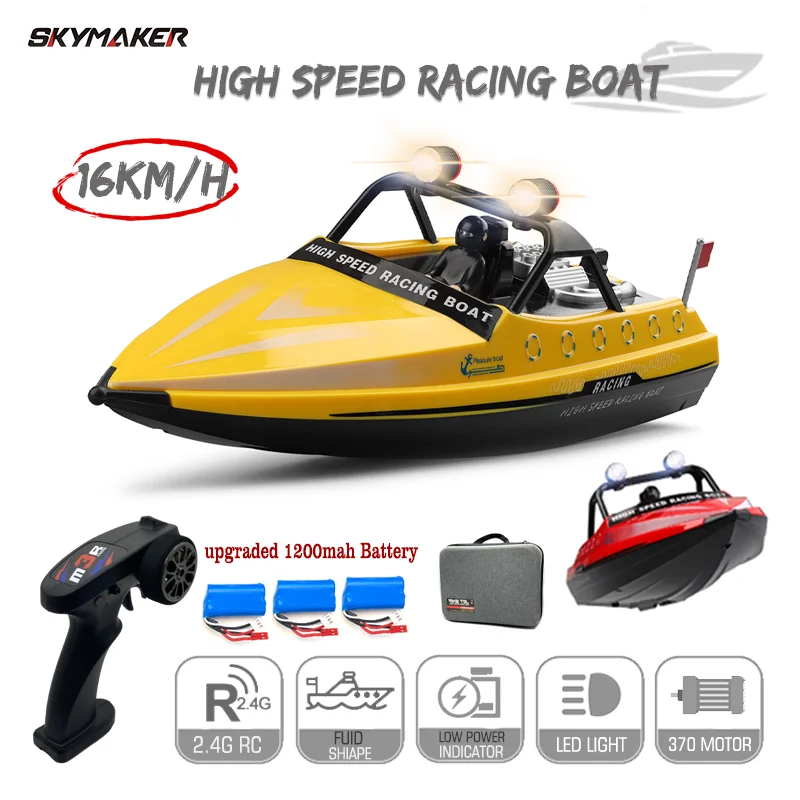 Wltoys Boat WL917 Mini RC Jet Boat with Remote Control Water Jet Thruster 2.4G Electric  High Speed Racing Boat Toy for Children