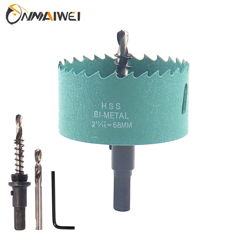 51/68/71/102mm 나무 구멍 톱 M42 바이메탈 드릴 비트 커터 목공 도구 금속 PVC 플라스틱 철에 대한 나무 드릴링 크라운