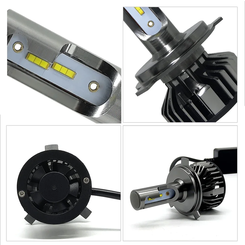 LED H7 120000LM 4300K 6000K 8000K 3000K HB3 HB4 9005 9006 H3 H1 H8 H4 H11 H9 H13 Turbo Canbus Led Car Headlight CSP CHIP 2Pcs