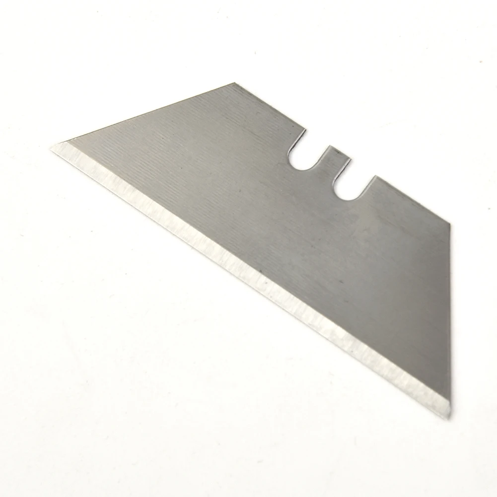 

Durable Trapezoidal Blade Replacement Blade 10Pcs/Set Art Craft Cutter Replacement Blade Silver Tool Multifunction