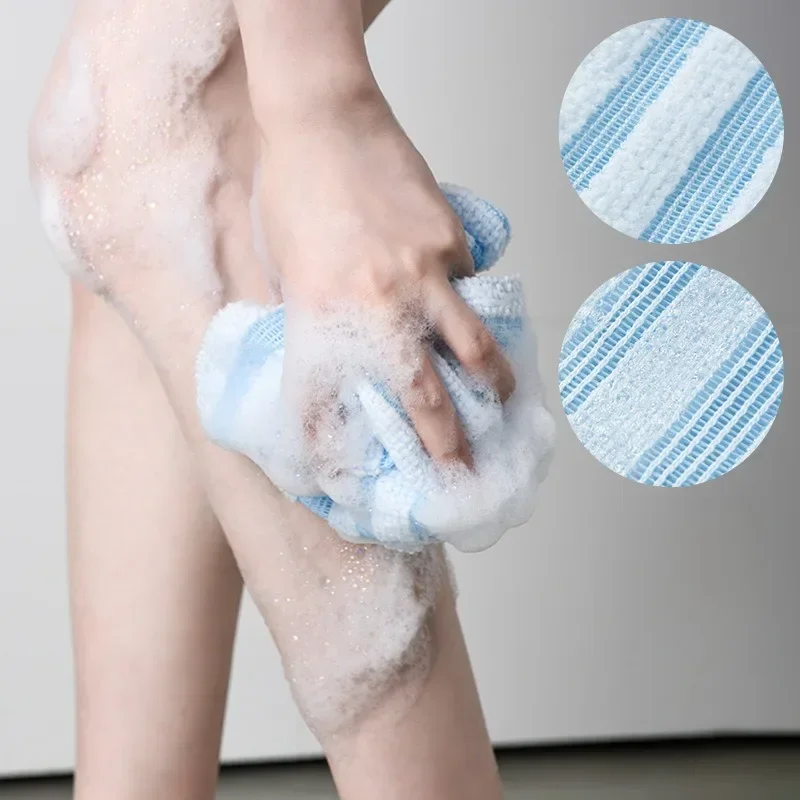 Japanese Bath Rubbing Washcloth Bath Nylon Towel Brush for Back Body Towels Exfoliating Scrub Shower Sponge Bathroom Accessories 5
