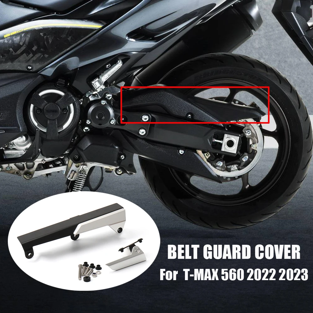

Motorcycle Upper&Lower Belt Guard Chain Protection Cover Guide Wheel For YAMAHA TMAX560 T-MAX560 T-Max560 T-MAX 560 2022 2023