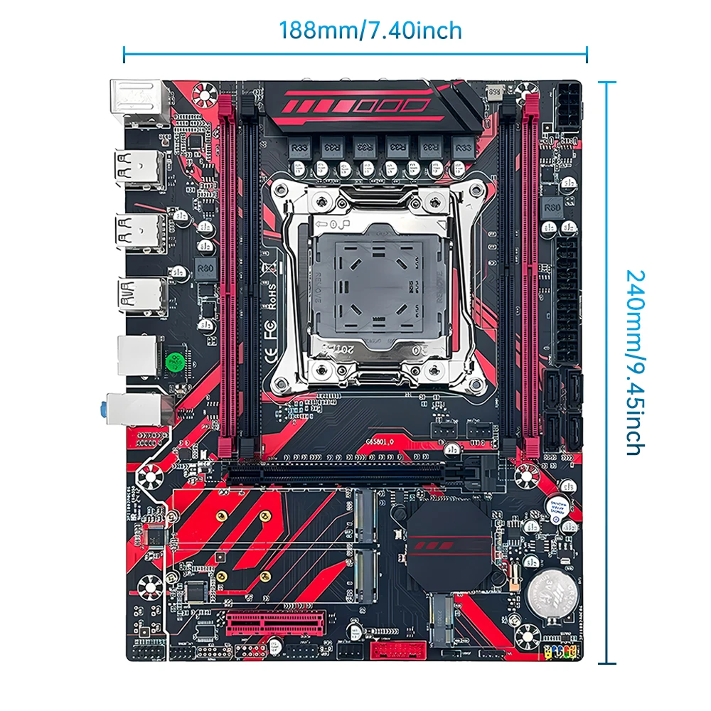 Computer motherboard set SOYO X99 DDR4 with E5 2680 V4 LGA2011-3 2680v4 CPU 16GB(8GB*2) 2133MHz DDR4 REG ECC RAM Memory KIT
