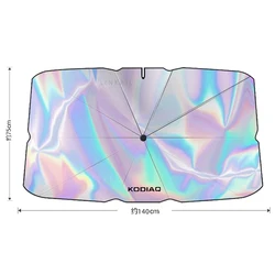 Premium Car Front Glass Laser Sunshade Accessory (For Kodiaq)