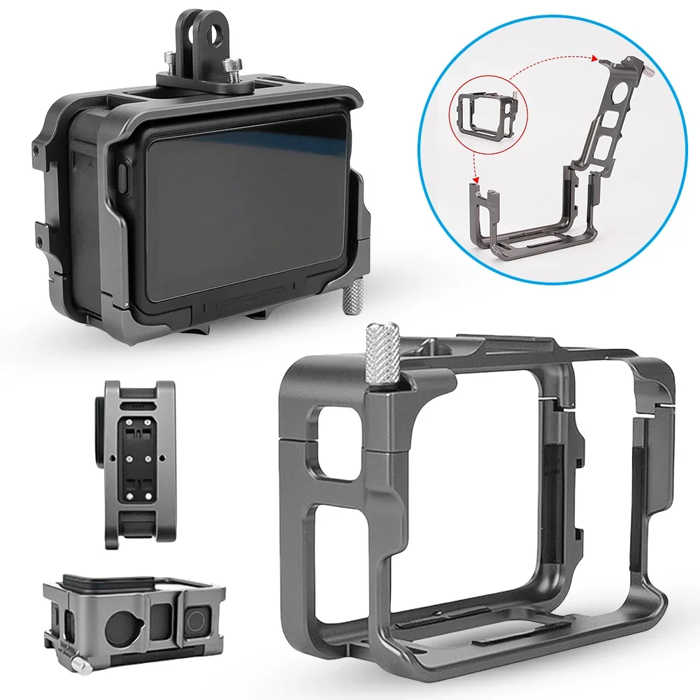 알루미늄 합금 내구성 하우징 케이스, 카메라 액세서리, 액션 카메라 보호 케이지, Insta360 Ace/Ace Pro용 프레임 하우징