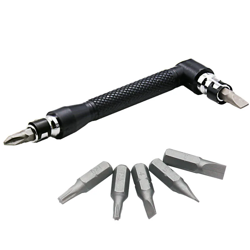 

Dual Head L-shaped Mini Socket Wrench 1/4" 6.35mm Screwdriver Bits Key Utility Tool And Screwdriver Bit Drill Set