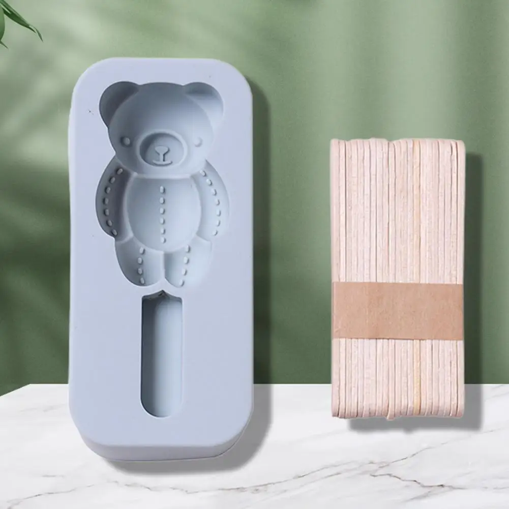 Popsicle Mold Soft Ice Cream Tray Cute Animal Shape Ice Lolly Mold