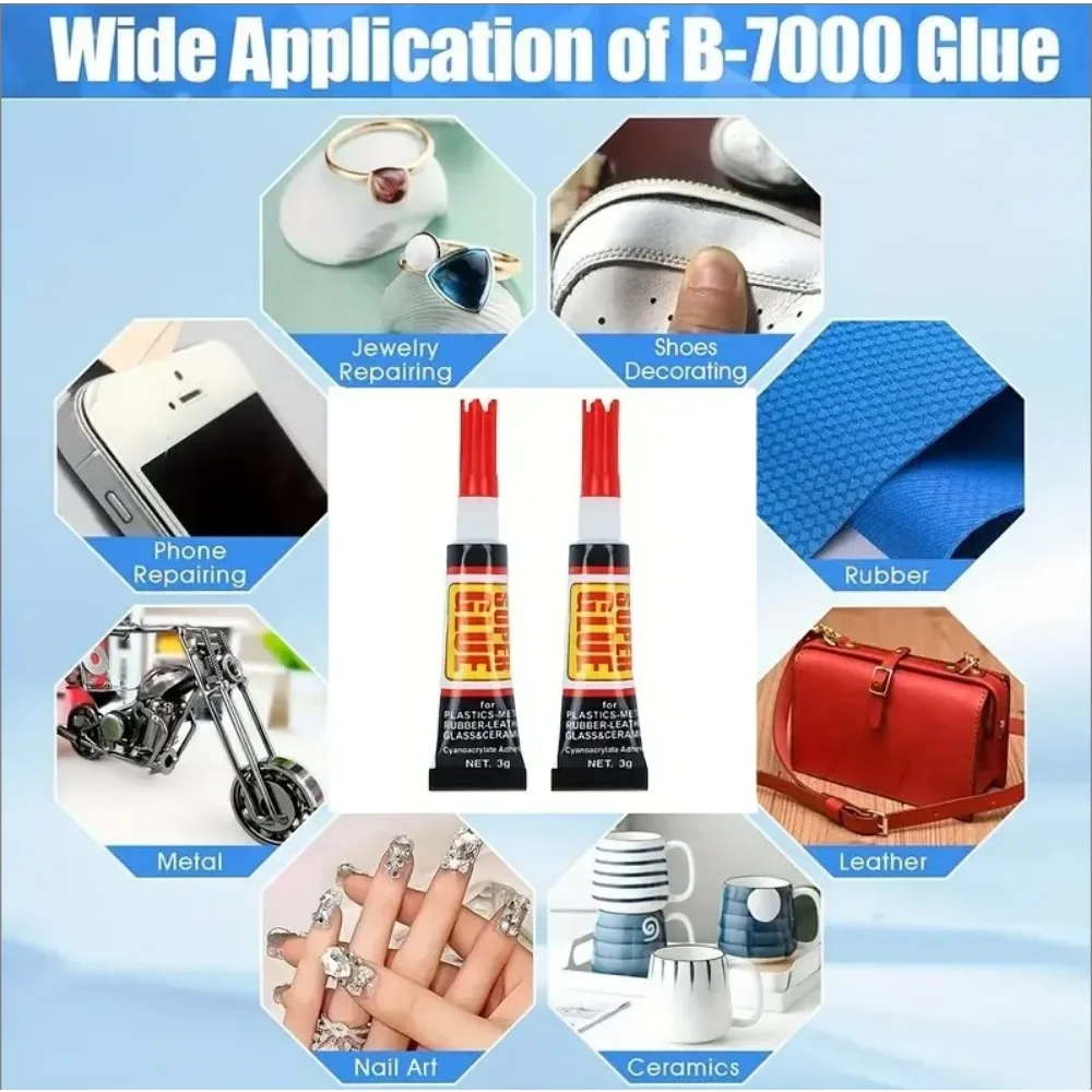 3/12 Epoxy Resin Pcs Super Glue Liquids Tube 502 Quick Repair Plastic Metal  Nail Shoe Superglue Strong Adhesive Uv Sealers