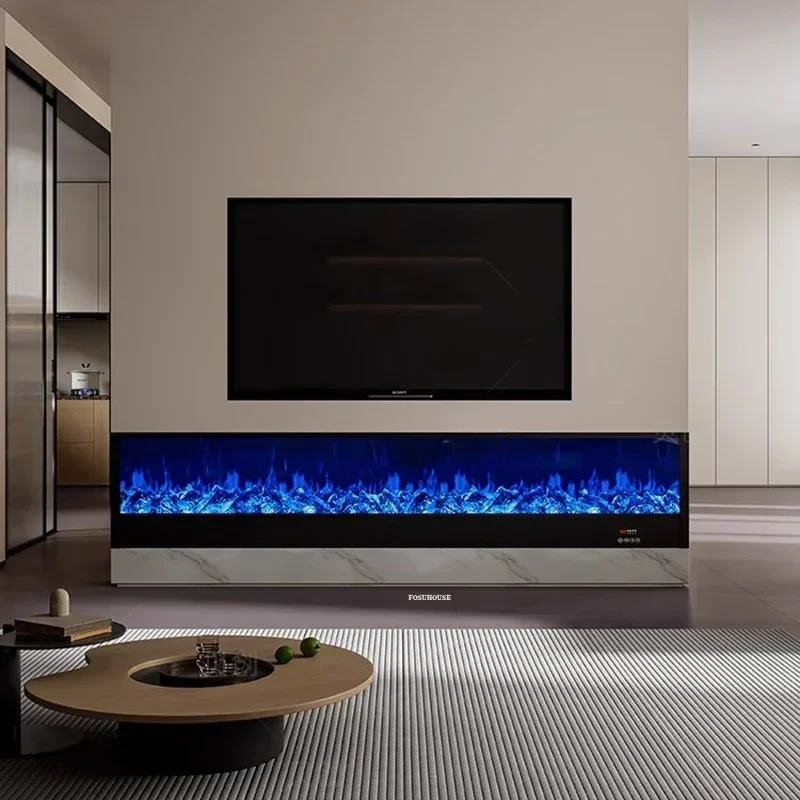 เตาผิงสไตล์นอร์ดิกพร้อมไฟจำลองตกแต่งห้องนั่งเล่น เตาผิงหรูหราไฮเอนด์แบบฝังในผนัง รุ่น ZN 1