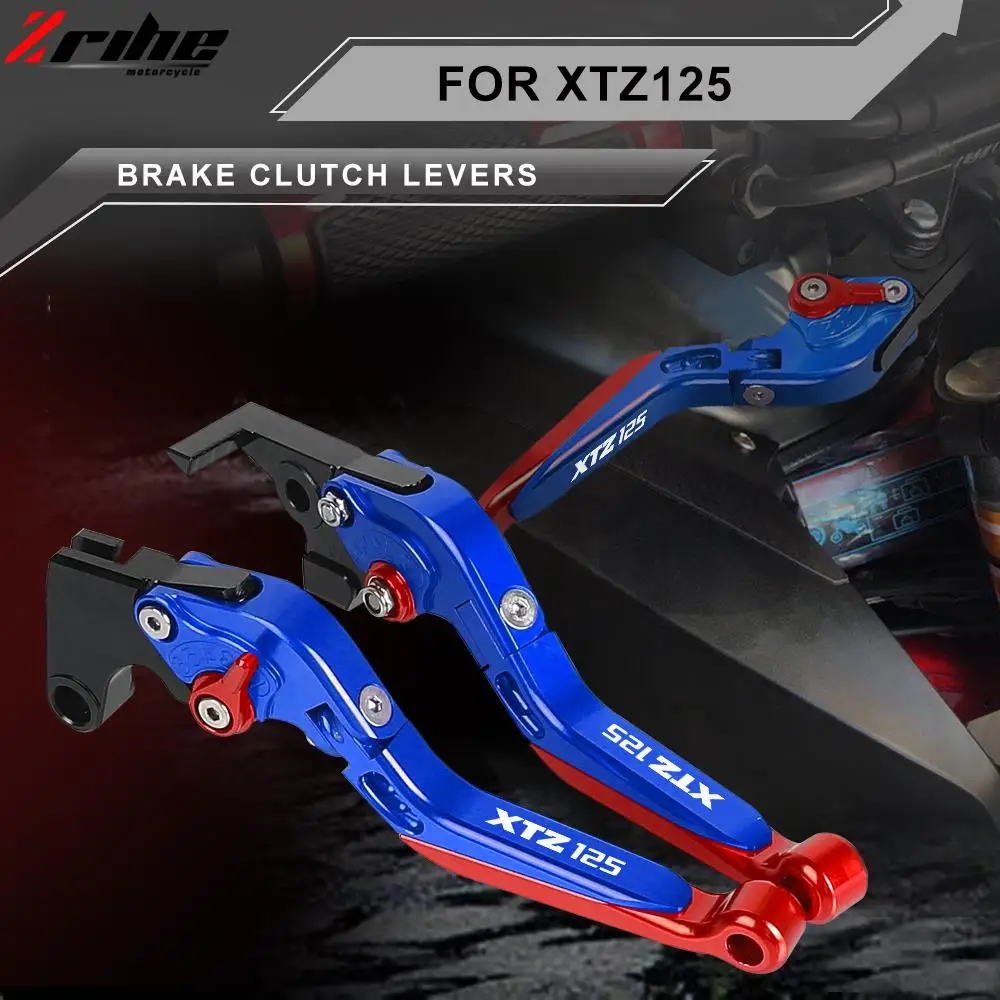 

Motorcycle Accessories Aluminum Adjustable Foldable Extendable Brake Clutch Levers For Yamaha XTZ125 XTZ 125 2003-2016 2015 2014