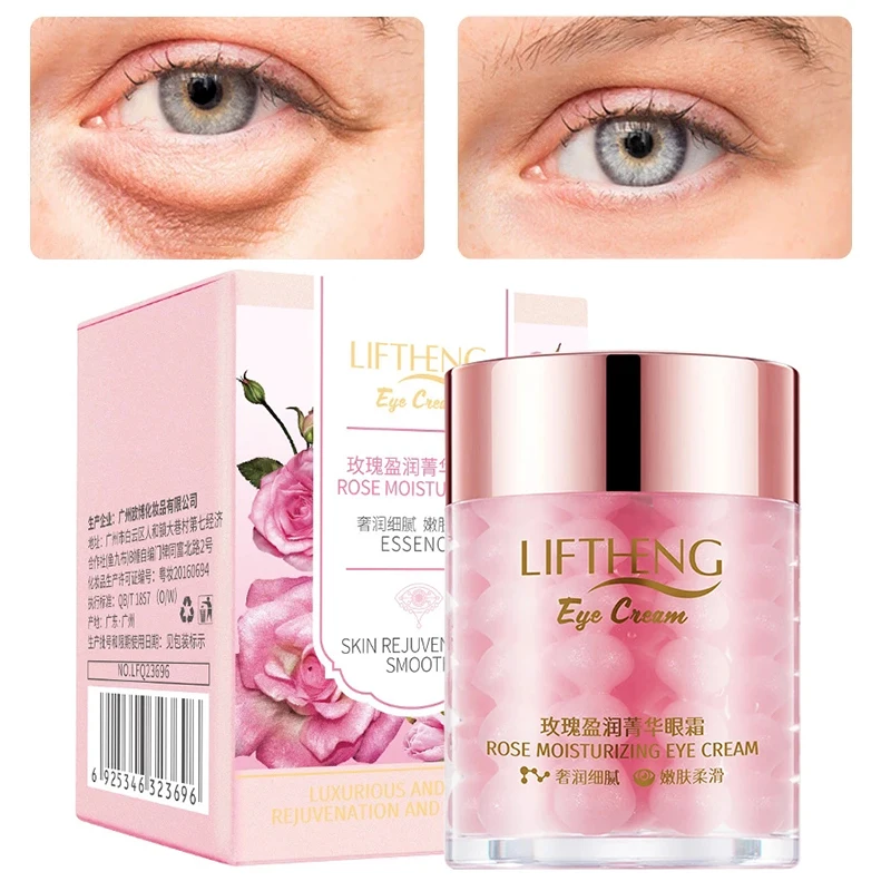EyeCreamRoseSerumFadeFineLinesNourishMoisturizingImproveDullnessDarkCirclesAnti
