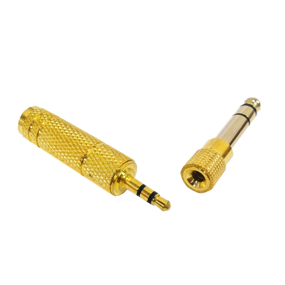 Audio Adapter Set: 6.5mm to 3.5mm and 3.5mm to 6.5mm Converters (2 Pieces), 1/4-Inch to 1/8-Inch Versatility for Enhanced Sound Connection