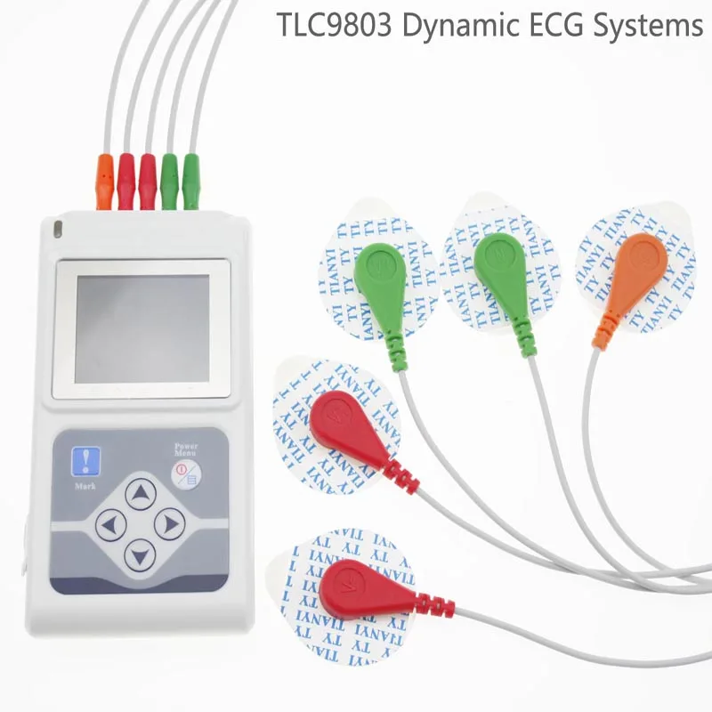 3 Channel Recordable Machine ECG Holter Monitoring System Tester Monitor Health Care Print Report With PC Software