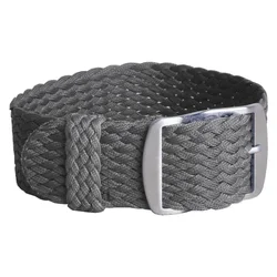 Versatile Nylon Fabric Woven Watchband - Universal Sport Bracelet - 18mm (Grey)