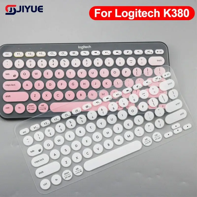 K380 Cover Per Tastiera Per Logitech K380 Per Logi Wireless Silicone Protector Skin Case Film Tpu Shell Inglese Coreano Trasparente Rosa