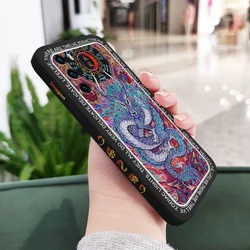 Dragon Palace Liquid Silicone Phone Case for Y7A (Black)