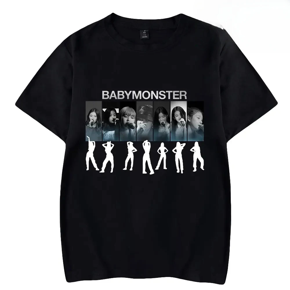 Kpop Babymonster Pastella Up Album Maglietta Oversize Cami Ahyeon Rora Asa Ruka Chiquita Pharita Summer Manica Corta Graphic Tees