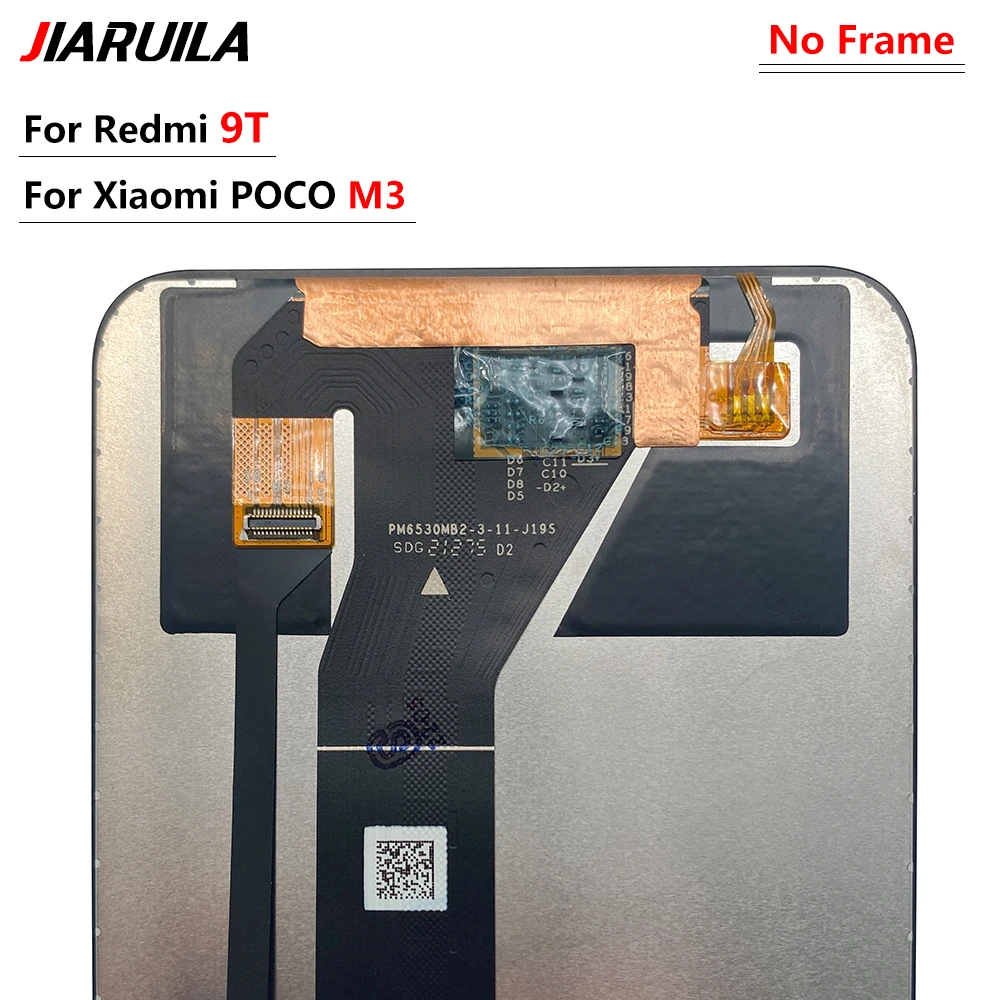 6.53'' For Xiaomi Poco M3 M2010J19CG LCD Display Screen Touch Panel Digitizer LCD For Redmi 9T M2010J19CT