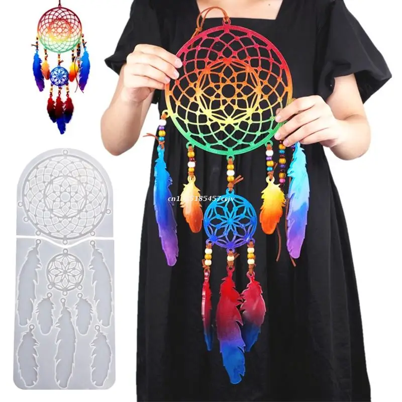 

Dream Catcher Resin Mold Dream Catcher Resin Keychain Mold Resin Cast Mold Dropship