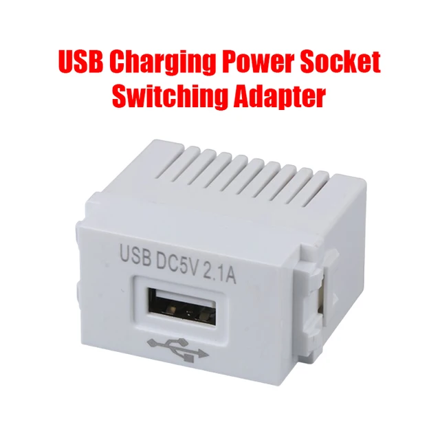Panneau de chargement de téléphone portable, Module d'alimentation USB, prise 220V, transformateur 5V, 2,1 a, prise de courant USB, adaptateur de commutation 1