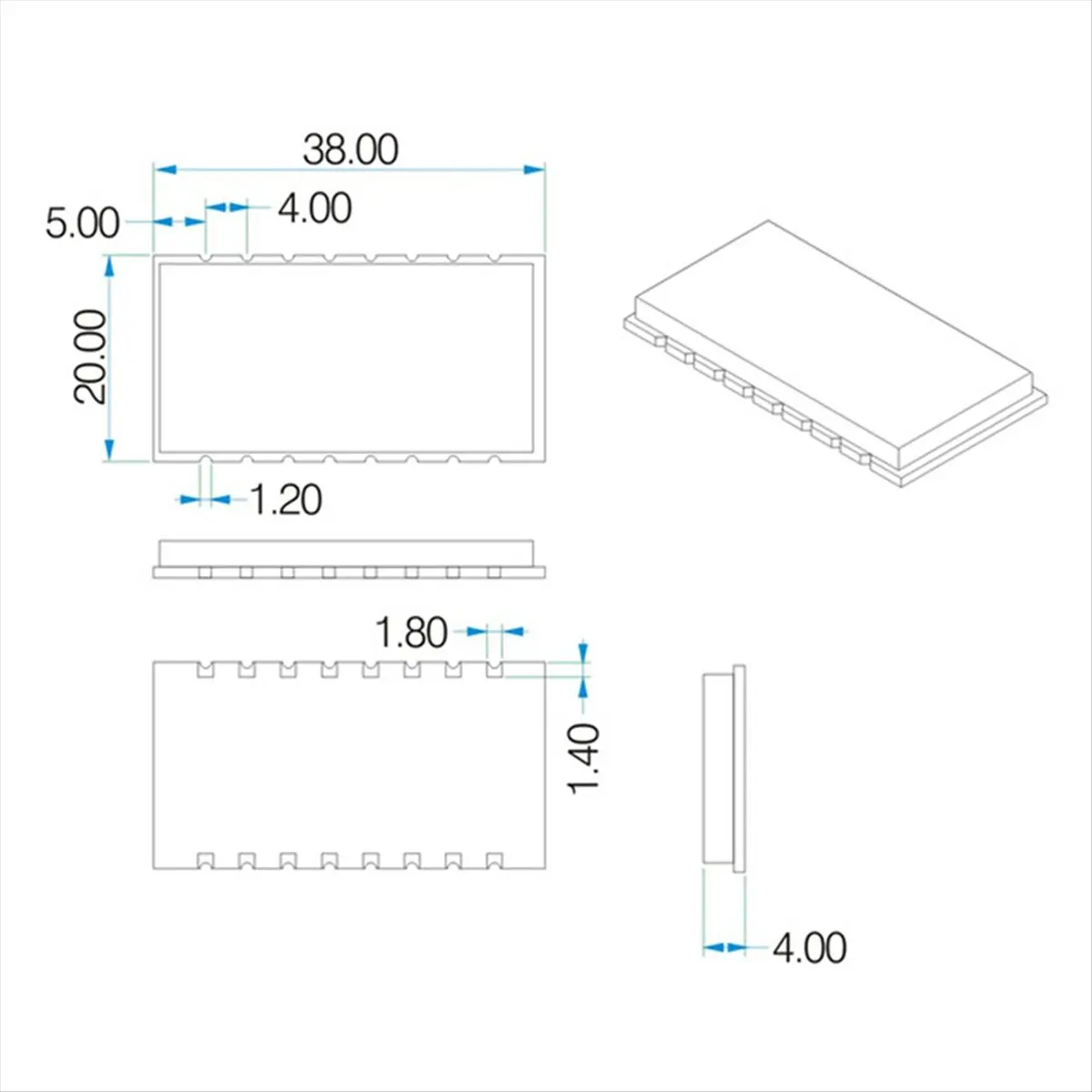 (A23G) 무선 로라 모듈 1W 고출력 장거리 데이터 전송 433MHZ 통신 모듈 로라 1278F30 400-460 MHz